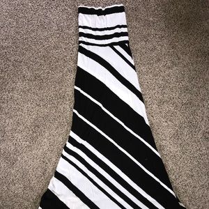 Strapless maxi dress